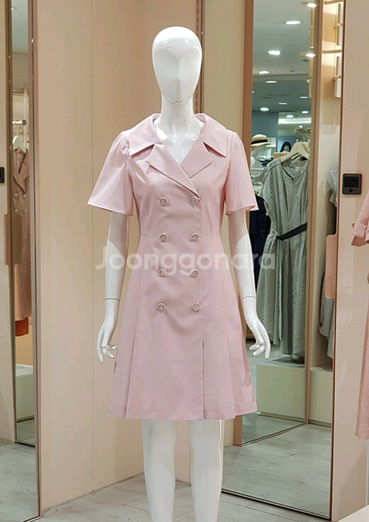 JJ지고트 봄여름원피스66 새상품 핑크분홍원피스--0