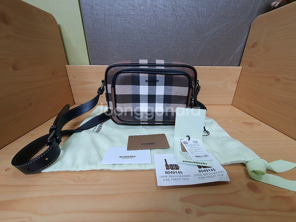 체크 크로스백--2