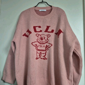 새상품 UCLA 곰돌이 캐릭터 니트 스웨터