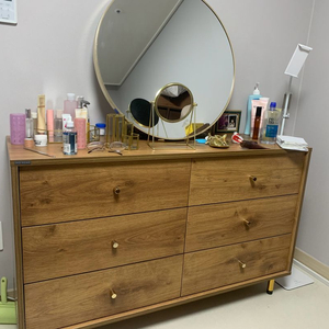 원목 6단 서랍장