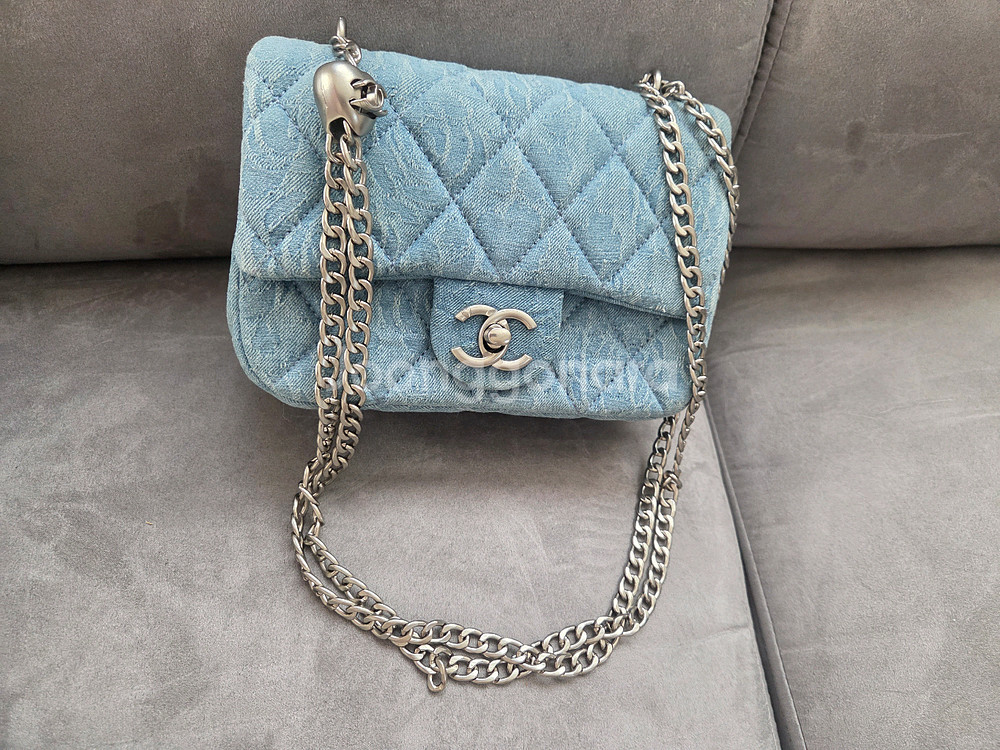 데님 볼 체인 하트참--0