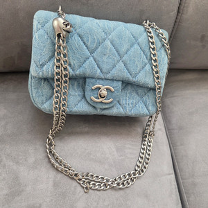 데님 볼 체인 하트참