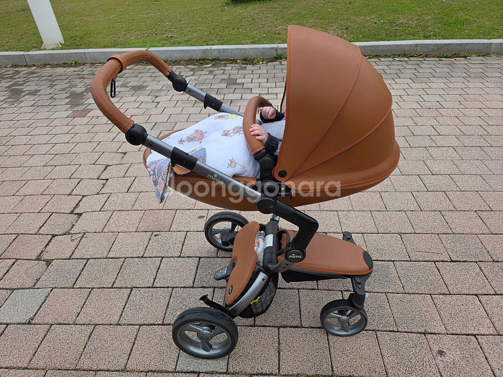 미마자리 디럭스 유모차 (상태 좋음)--0