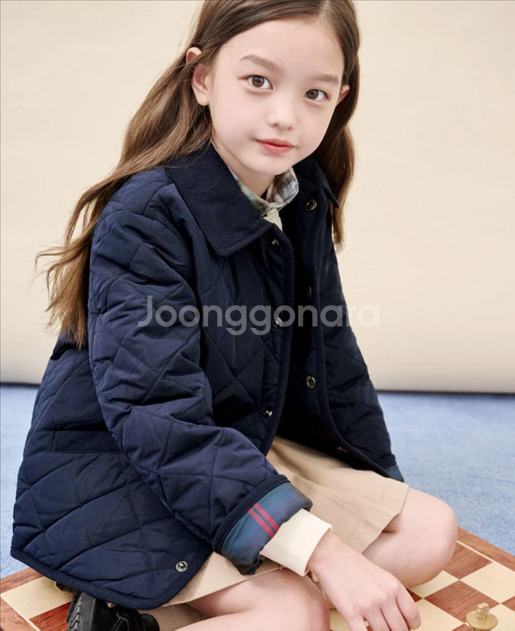 빈폴키즈 퀼팅 점퍼 네이비 160 새상품(택포)--4