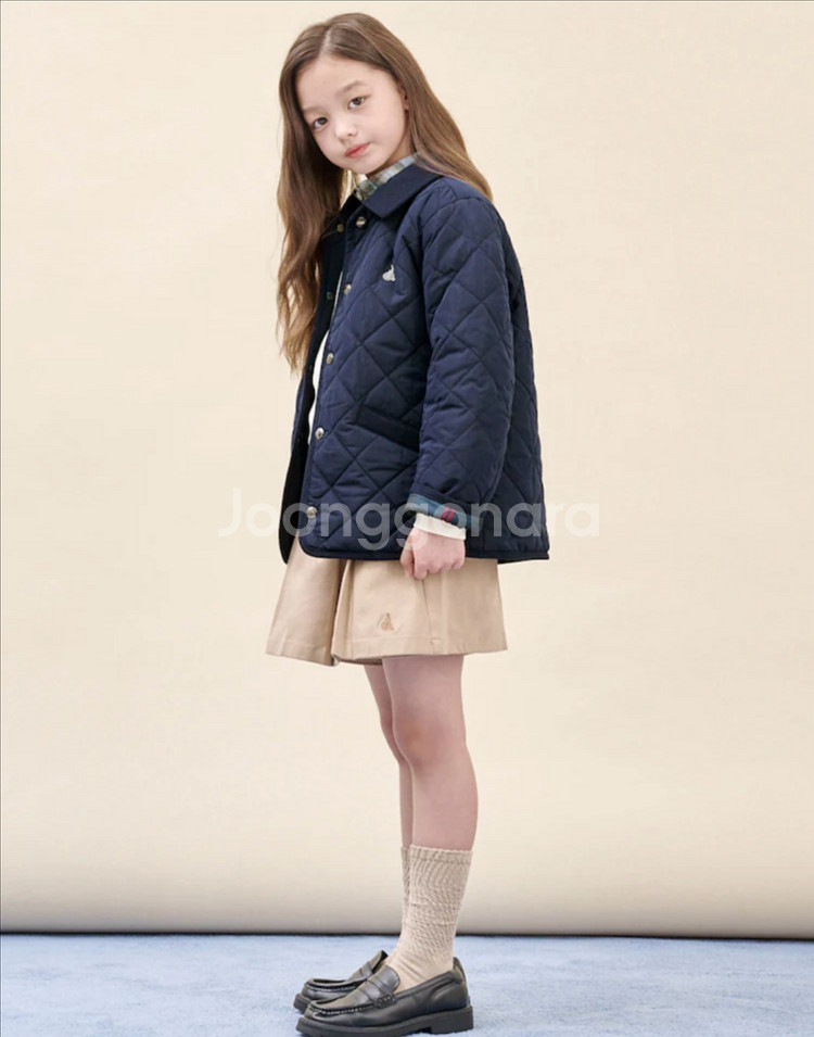 빈폴키즈 퀼팅 점퍼 네이비 160 새상품(택포)--5