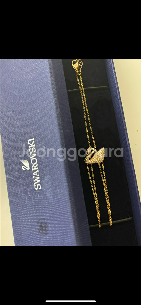 스와로브스키 스완 목걸이--0