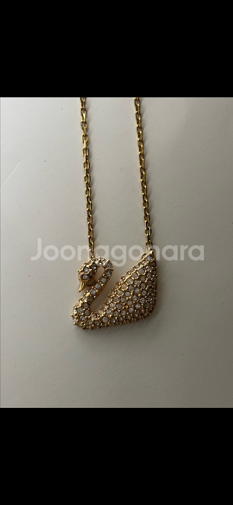 스와로브스키 스완 목걸이--1