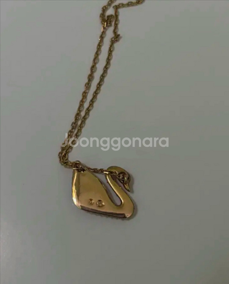 스와로브스키 스완 목걸이--2