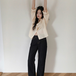 슬로우앤드 아워즈 논페이드 생지데님팬츠 XS