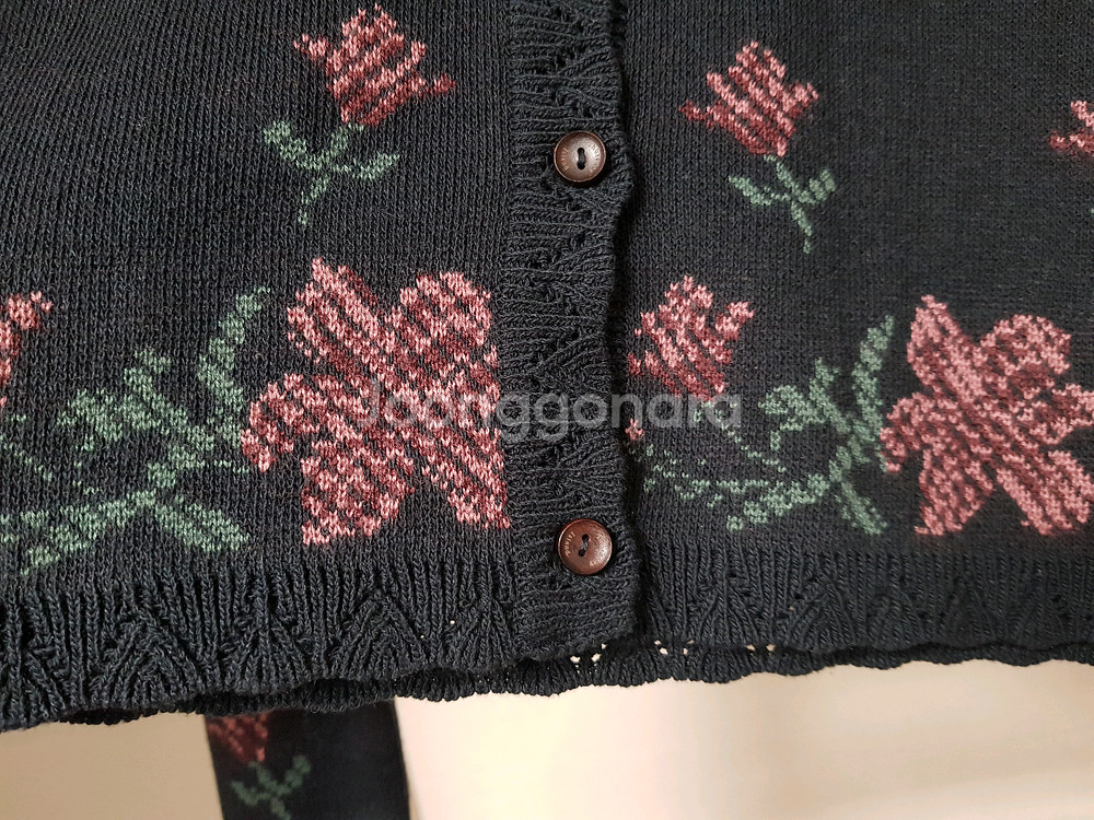 썰스데이아일랜드 플라워 니트가디건--3