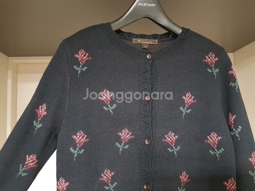 썰스데이아일랜드 플라워 니트가디건--2