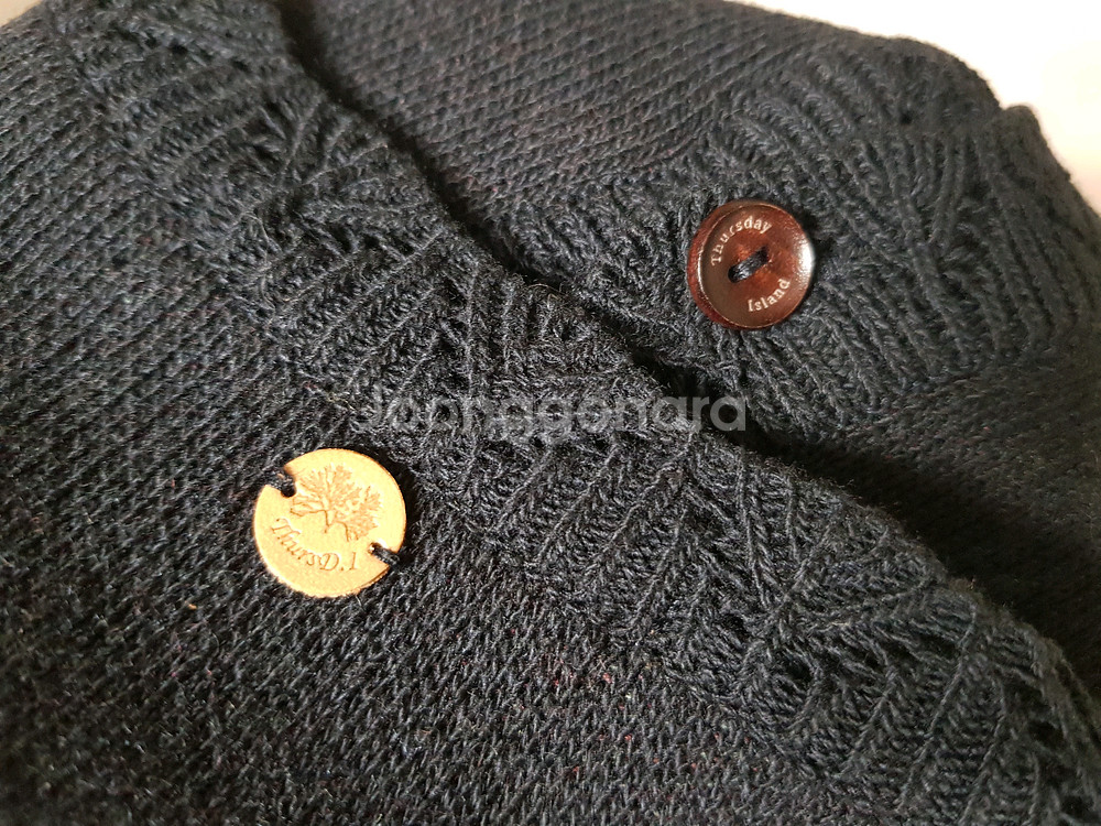 썰스데이아일랜드 플라워 니트가디건--5