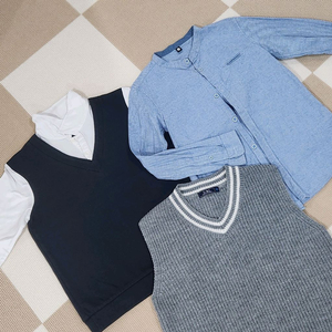 남아 140 셔츠+니트조끼 3종