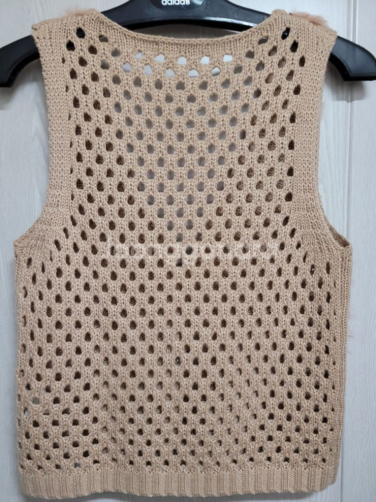 스파오극세사수면원피스 니트조끼밸리걸--2