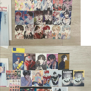 데못죽 유진래빈 회지 포카 엽서 프박 인화사진 굿즈 일괄 트와 소쿠리 욘 포토카드