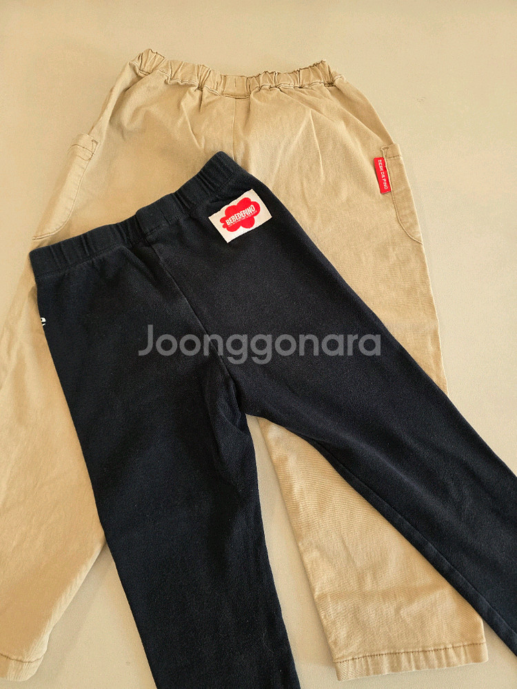 베베드피노 봄팬츠 120 2벌일괄--1