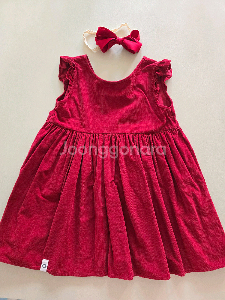 아림클로젯 레드원피스 XL + 리본헤어밴드 일괄 크리스마스 룩--0