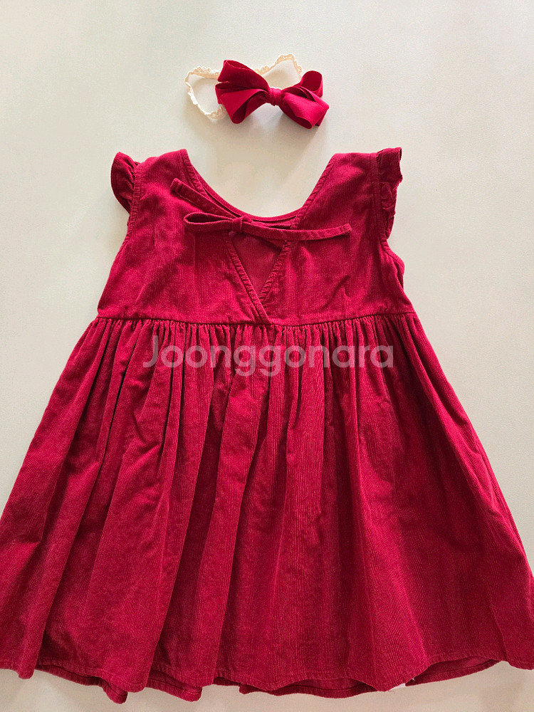 아림클로젯 레드원피스 XL + 리본헤어밴드 일괄 크리스마스 룩--1