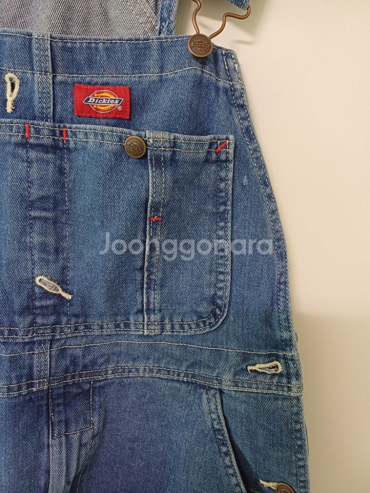 남여공용 디키즈 미주판 데님 멜빵바지(새상품급.30-3--3