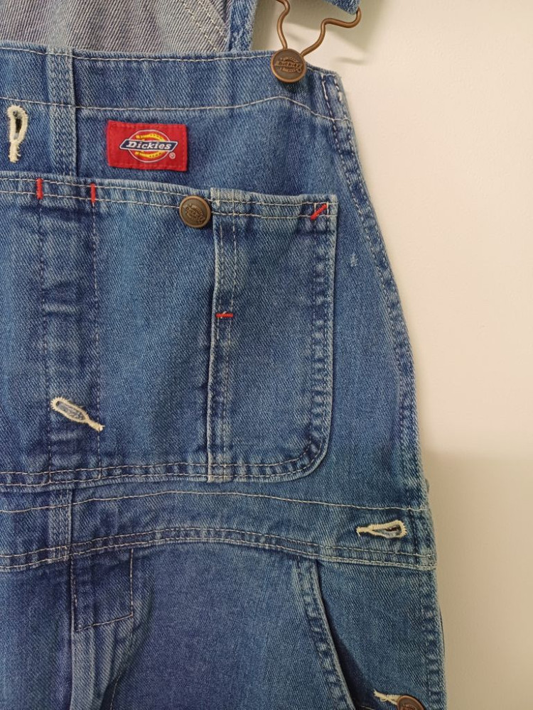 남여공용 디키즈 미주판 데님 멜빵바지(새상품급.30-3--3
