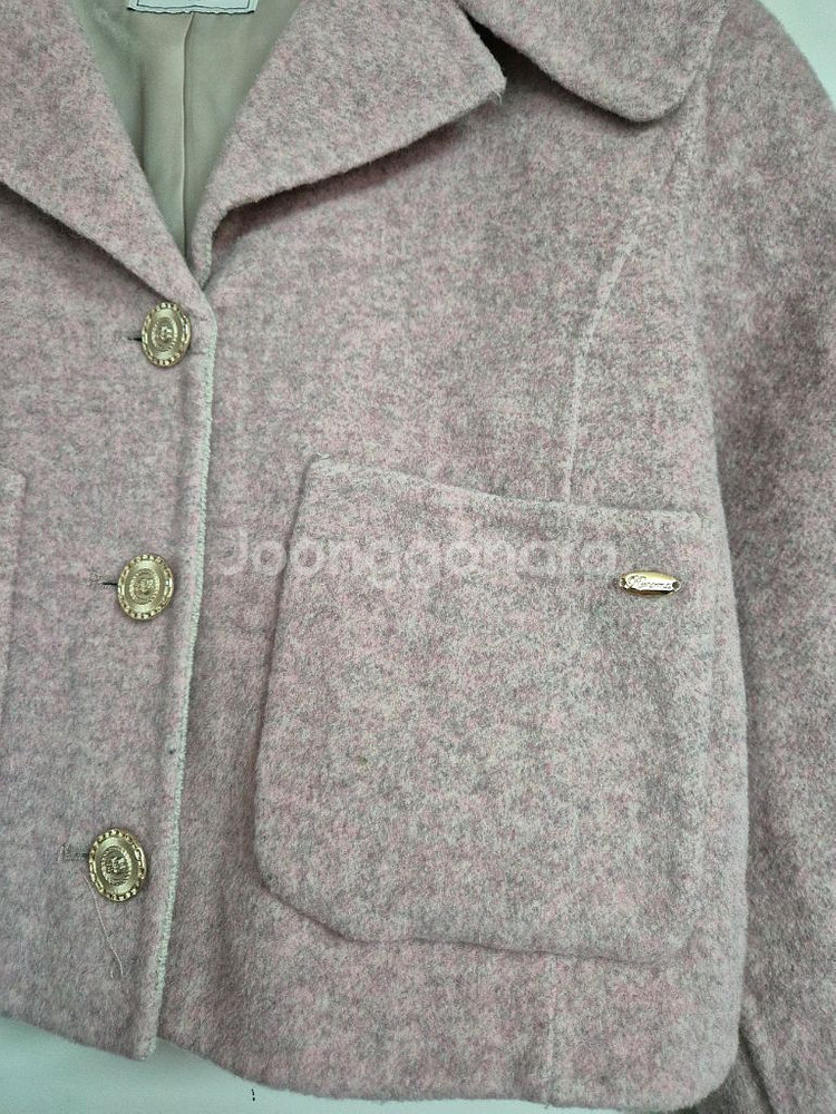 레노마 파리 핸드메이드 핑크 크롭자켓--4