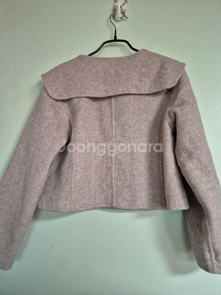 레노마 파리 핸드메이드 핑크 크롭자켓--6