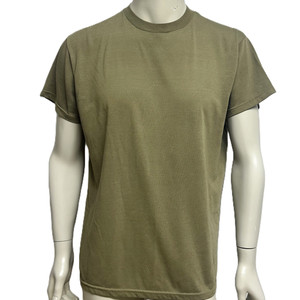 미군 카키색 라운드 반팔 티셔츠 (L) (22) (만원샵)