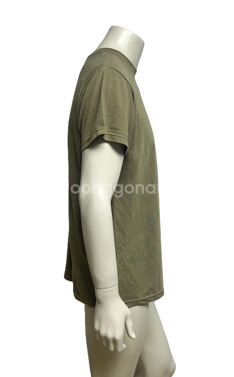 미군 카키색 라운드 반팔 티셔츠 (L) (22) (만원샵)--2