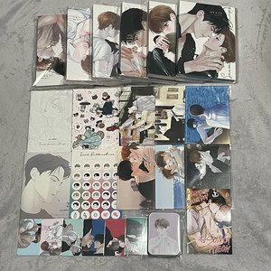 비밀사이 웹툰 단행본 시즌 1 2 1~6권 특전 스티커 엽서 포카 틴케이스 프박 프린팅박스