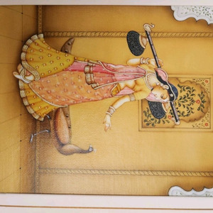 인디아 전통 그림 캔버스 액자