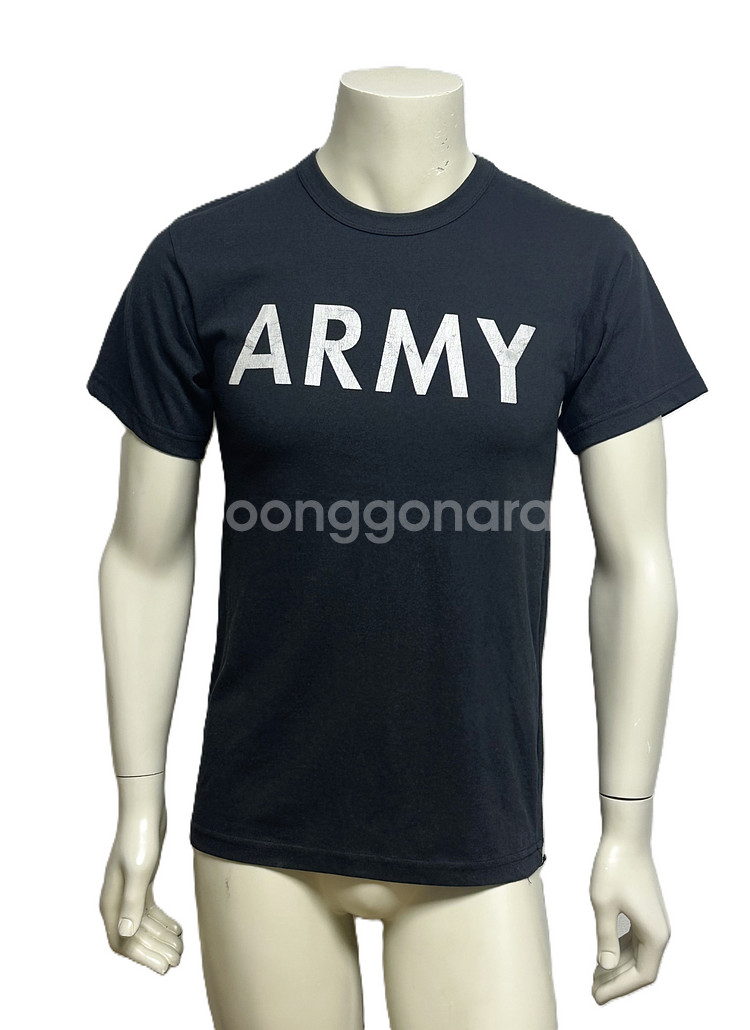 미육군 라운드 반팔 티셔츠 (S) (만원샵)--0