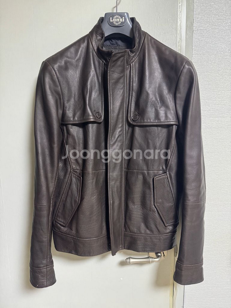 아르마니 익스체인지 버팔로 가죽 자켓 M--0