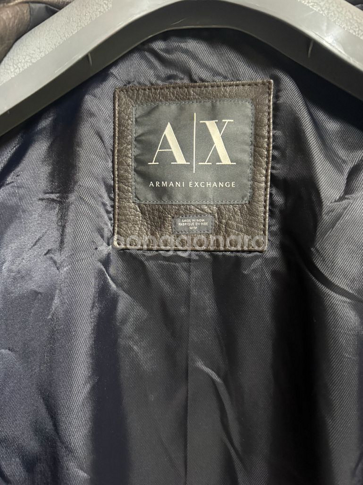 아르마니 익스체인지 버팔로 가죽 자켓 M--2