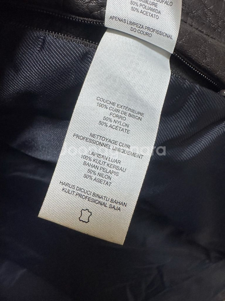 아르마니 익스체인지 버팔로 가죽 자켓 M--5