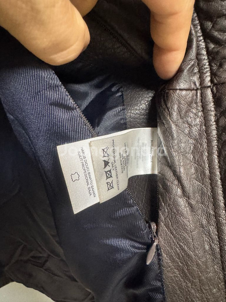 아르마니 익스체인지 버팔로 가죽 자켓 M--3