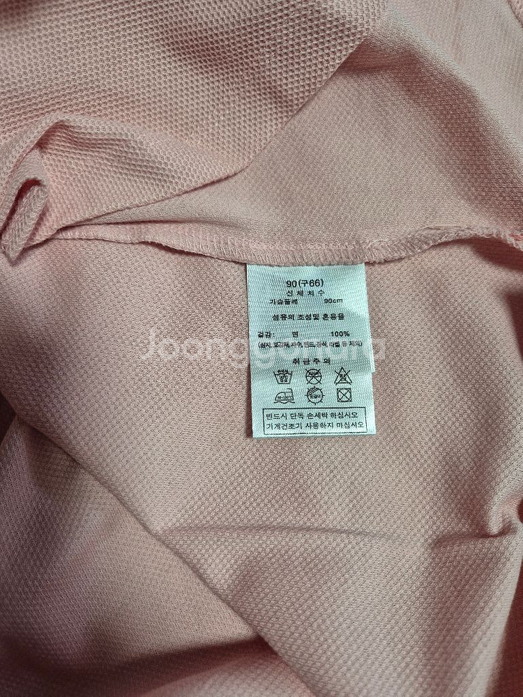 에셀리아 핑크 반팔 카라 티셔츠 폴로티 새상품--5