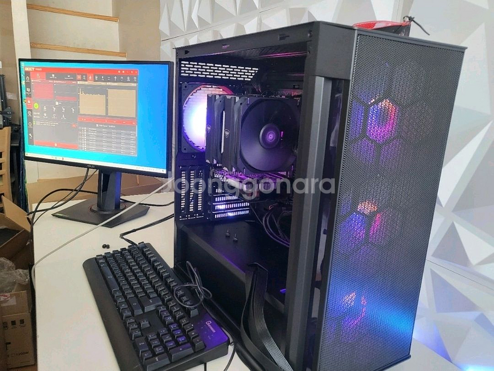 5800X3D 32GB램 4060ti 8gb ssd 1TB 게이밍 PC--0