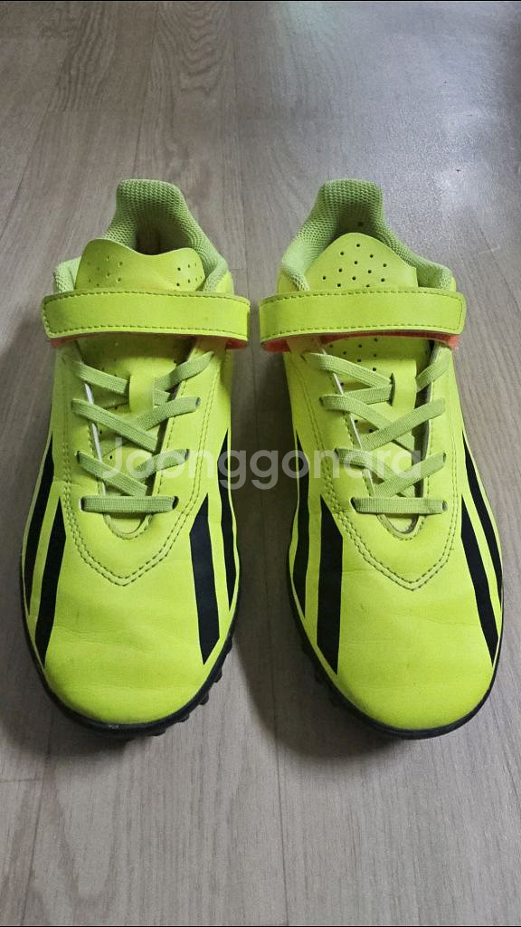 아디다스 키즈 풋살화 축구화 230 형광색--0
