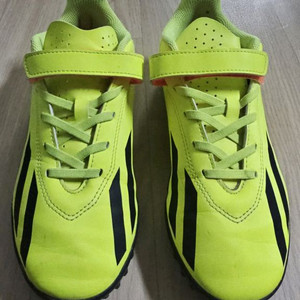 아디다스 키즈 풋살화 축구화 230 형광색