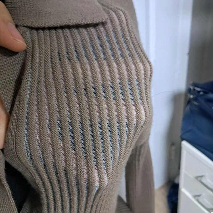 Rag & Bone 랙앤본 골지 니트 가디건 XL 약66~77 이미지