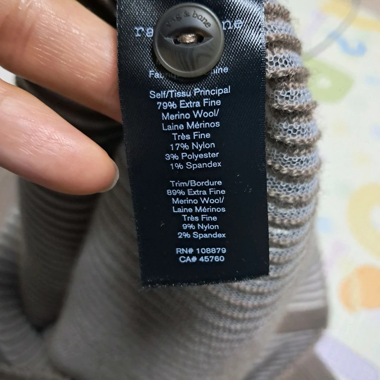 Rag & Bone 랙앤본 골지 니트 가디건 XL 약66~77 이미지