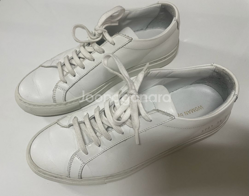 커먼프로젝트 아킬레스 로우 화이트 우먼스 36사이즈--0