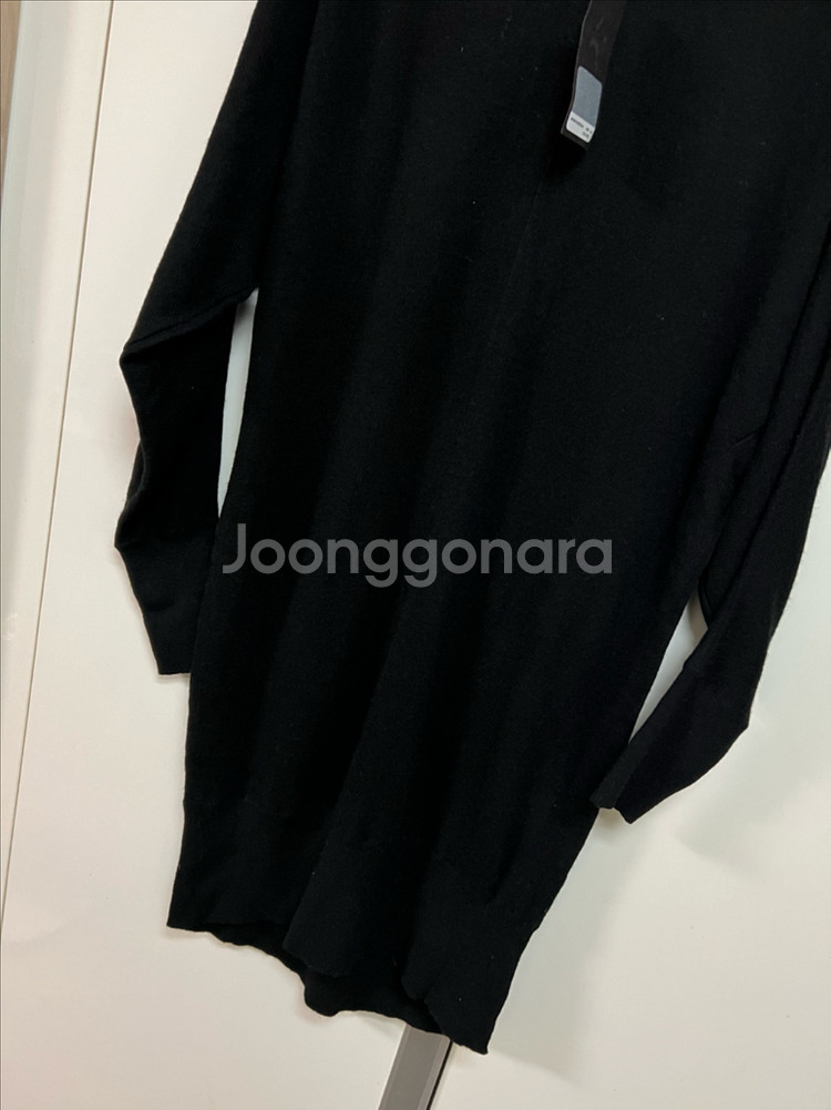 새상품) 한섬 클럽모나코 CLUB MONACO 울 알파카 니트 원피스 롱니트 하이넥 폴라 터틀넥 검정 블랙--3