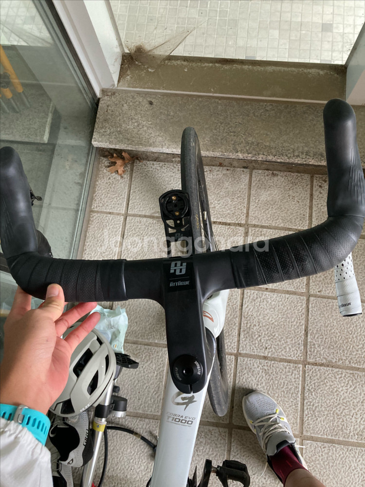 거스토 코브라 스포츠팀 로드 자전거 + 가민, 헬멧, 신발--4