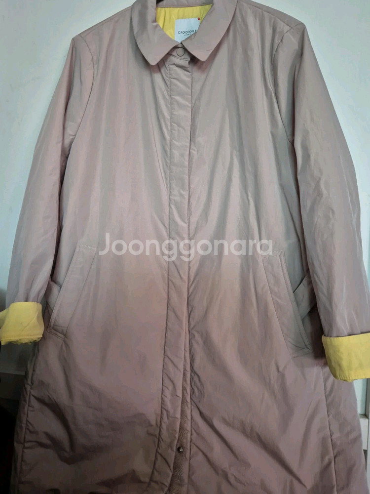 크로커다일 패딩 트렌치코트 105새상품 선물추천--2