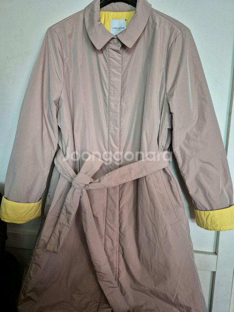 크로커다일 패딩 트렌치코트 105새상품 선물추천--0