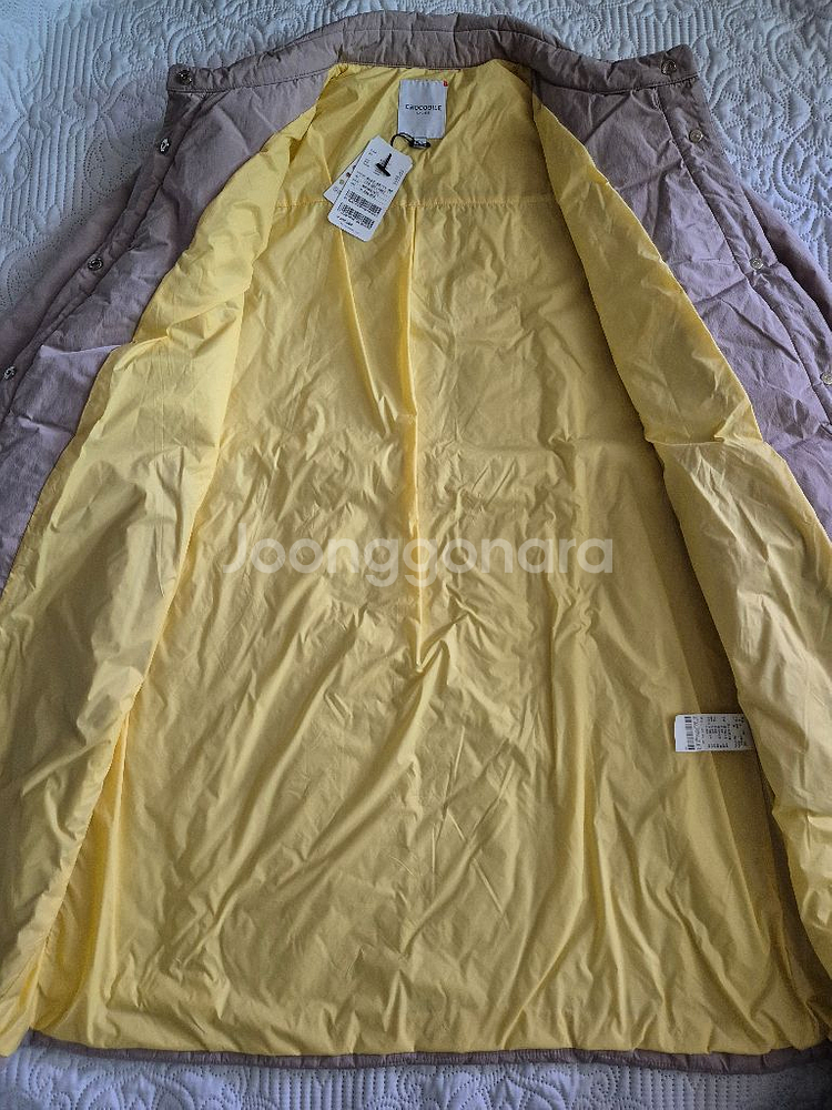 크로커다일 패딩 트렌치코트 105새상품 선물추천--7