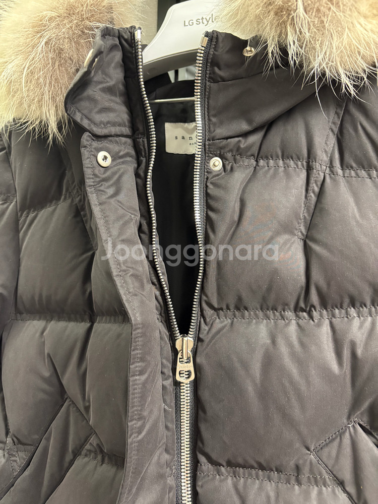 Sandro(산드로) 양털 덕다운 패딩--2