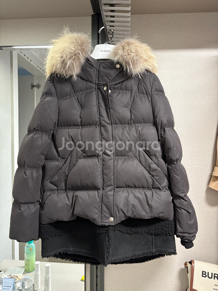 Sandro(산드로) 양털 덕다운 패딩--1