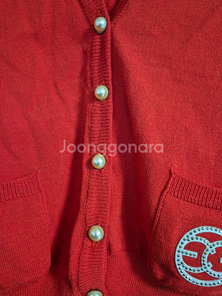 EGOIST 에고이스트 레드 가디건 55사이즈--4